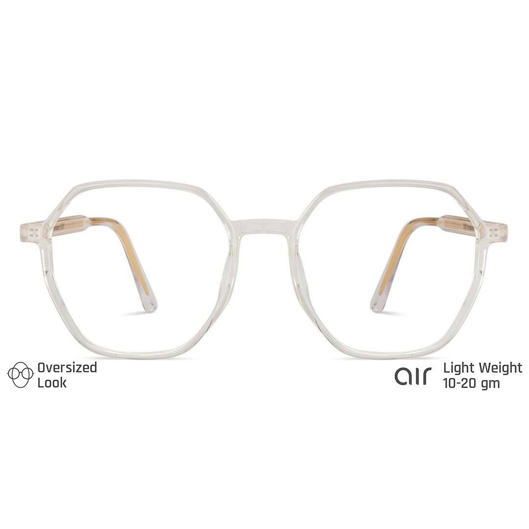 Lenskart Air Online Crystal Transparent Full Rim Geometric left side