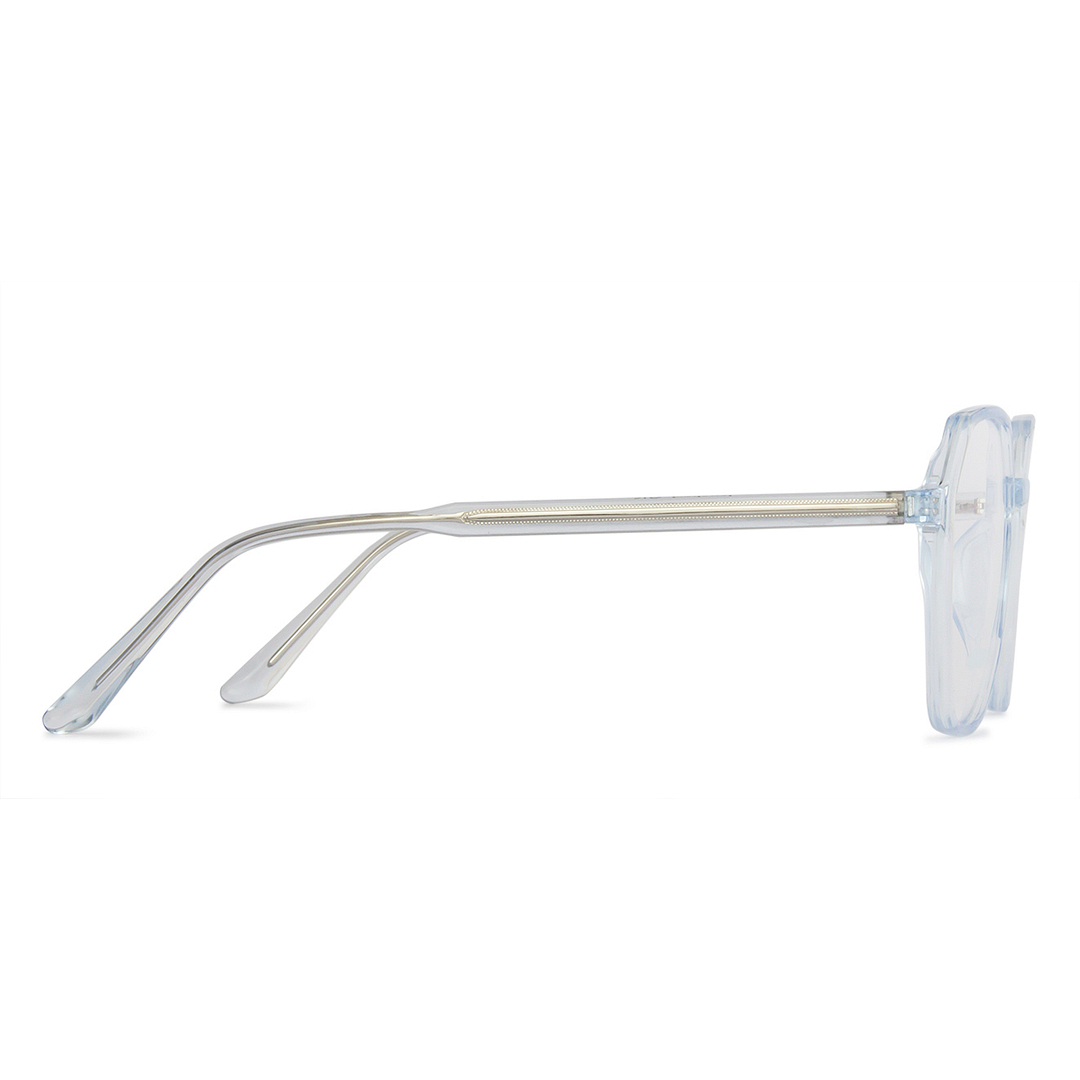 Lenskart Air Online Blue Transparent Full Rim Geometric left side