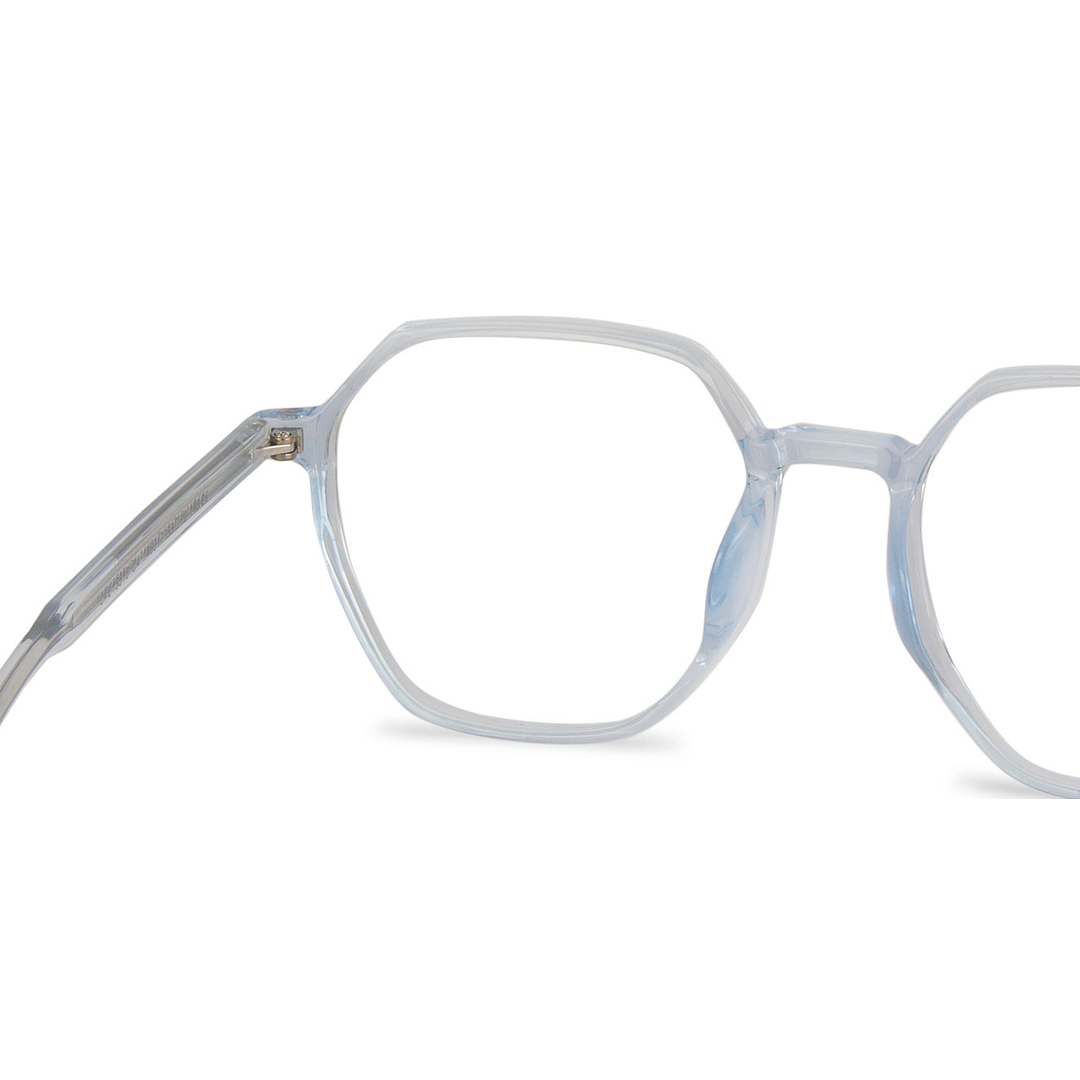 Lenskart Air Online Blue Transparent Full Rim Geometric right side