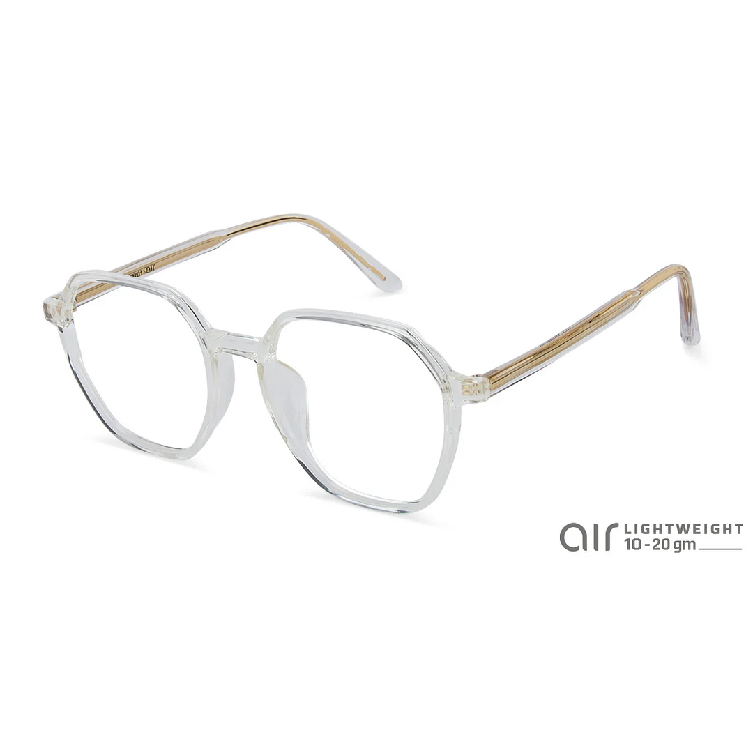 Lenskart Air Online Crystal Transparent Full Rim Geometric left side