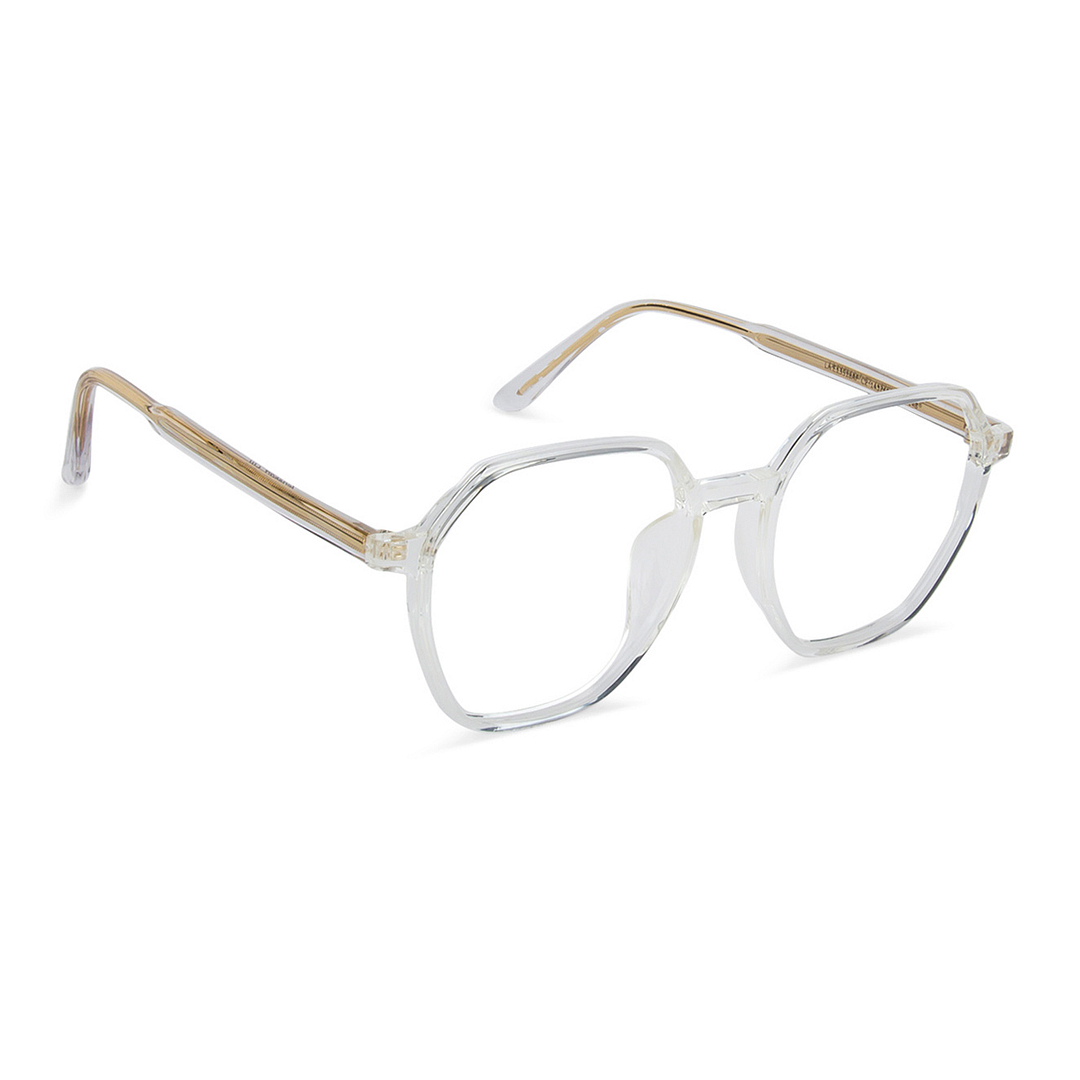 Lenskart Air Online Crystal Transparent Full Rim Geometric left side