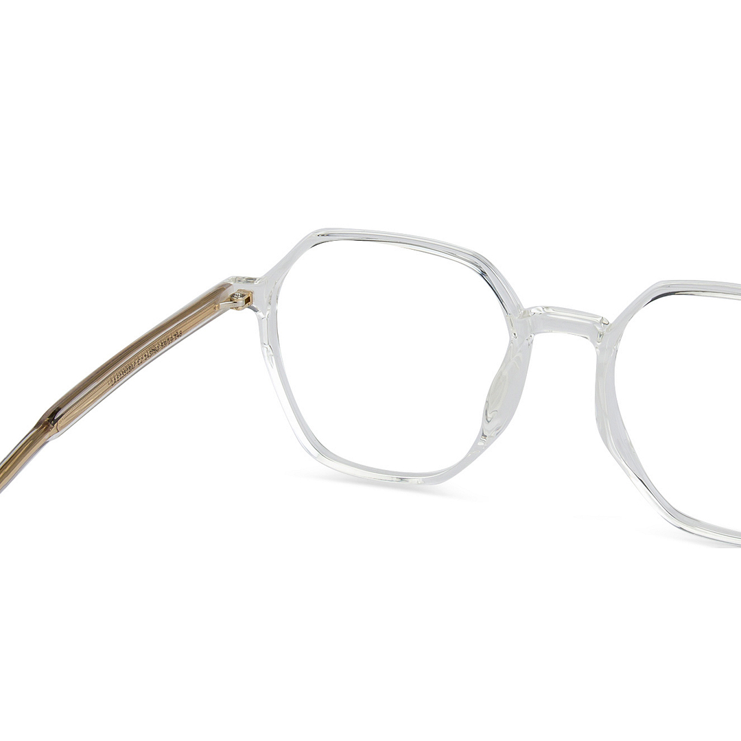 Lenskart Air Online Crystal Transparent Full Rim Geometric left side