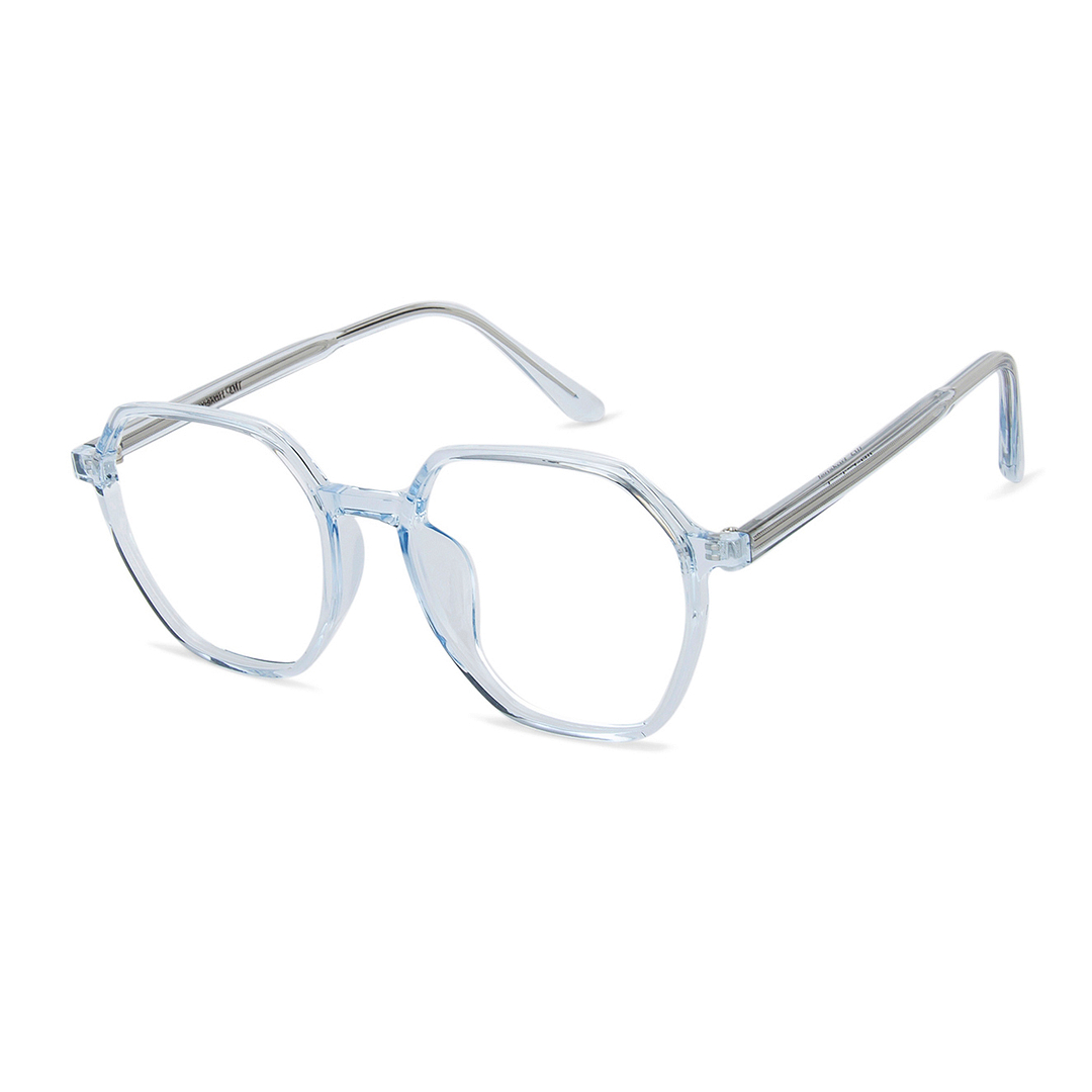 Lenskart Air Online Blue Transparent Full Rim Geometric right side