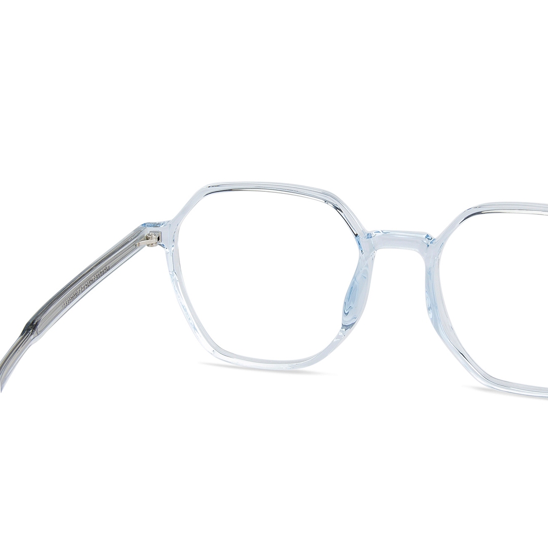Lenskart Air Online Blue Transparent Full Rim Geometric right side