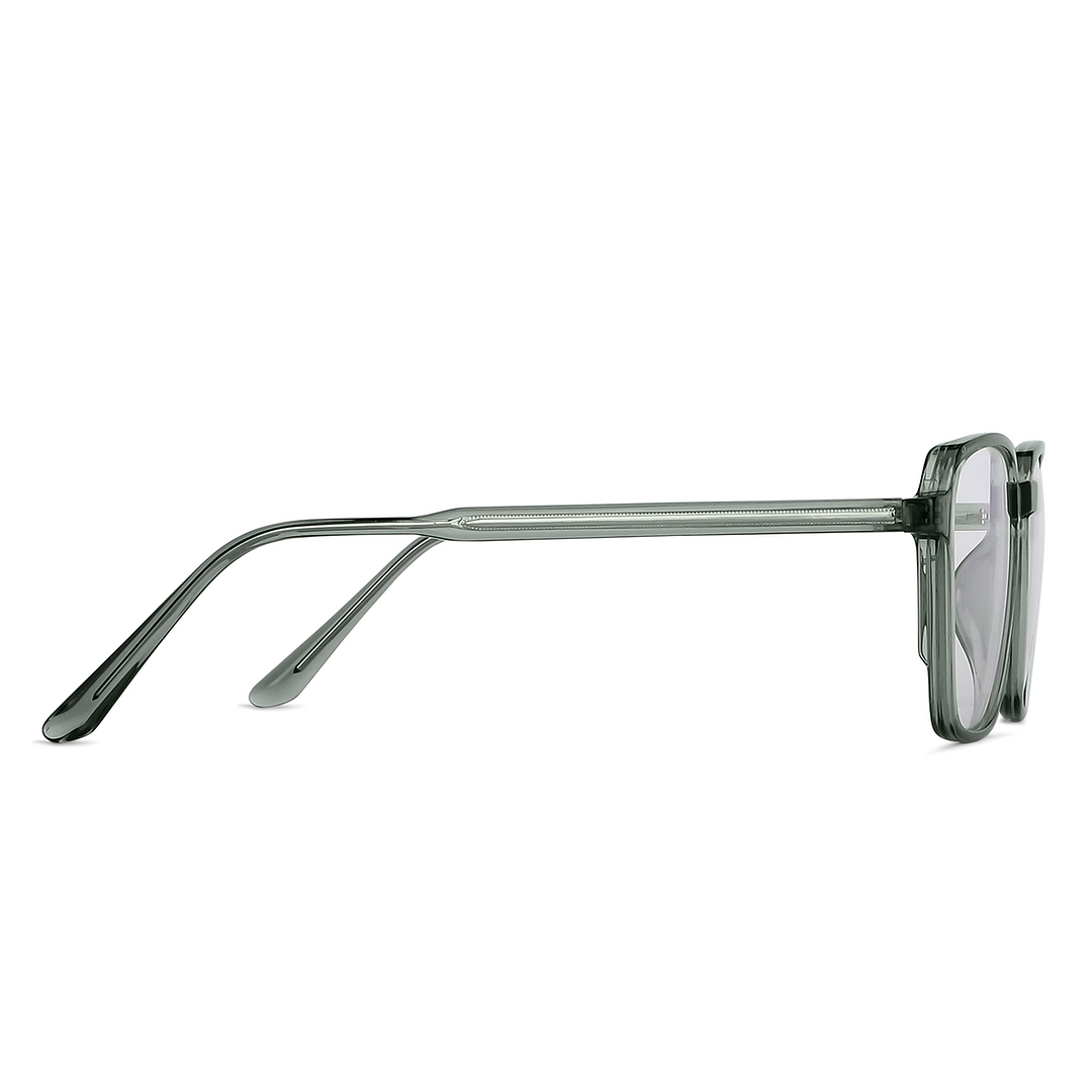 Lenskart Air Online Green Transparent Full Rim Hexagonal left side