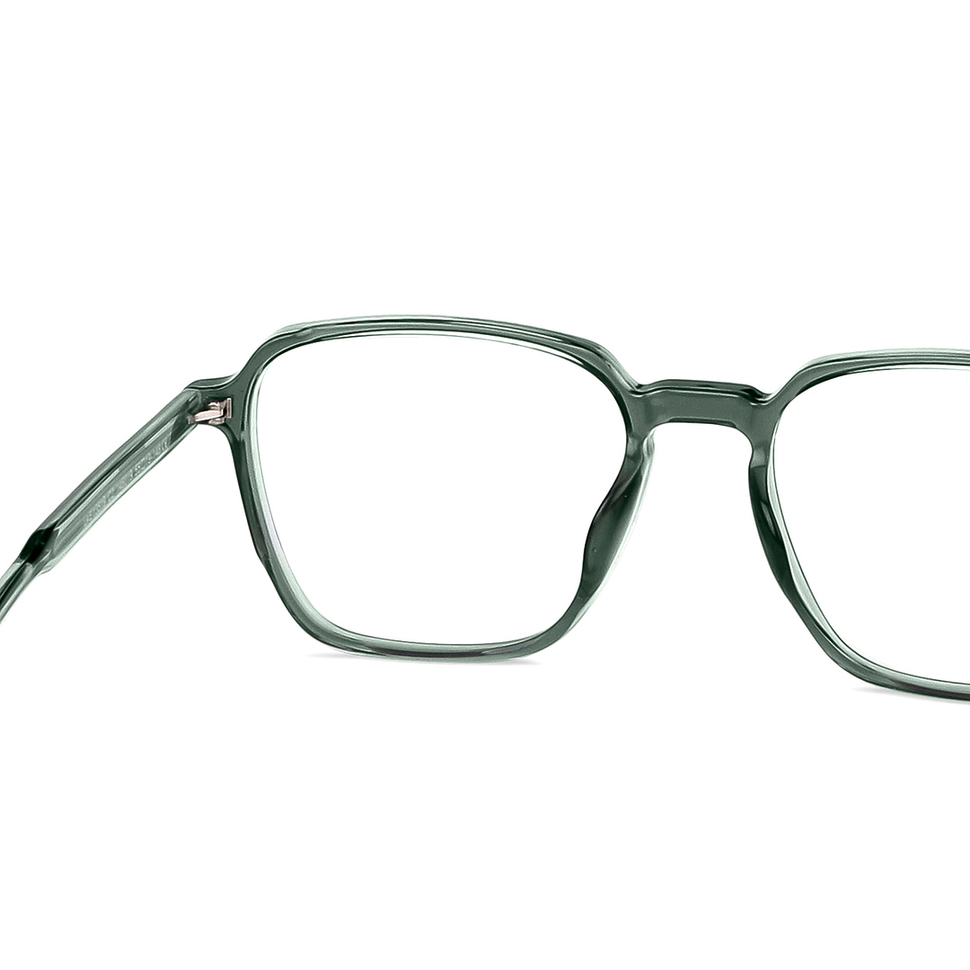 Lenskart Air Online Green Transparent Full Rim Hexagonal right side