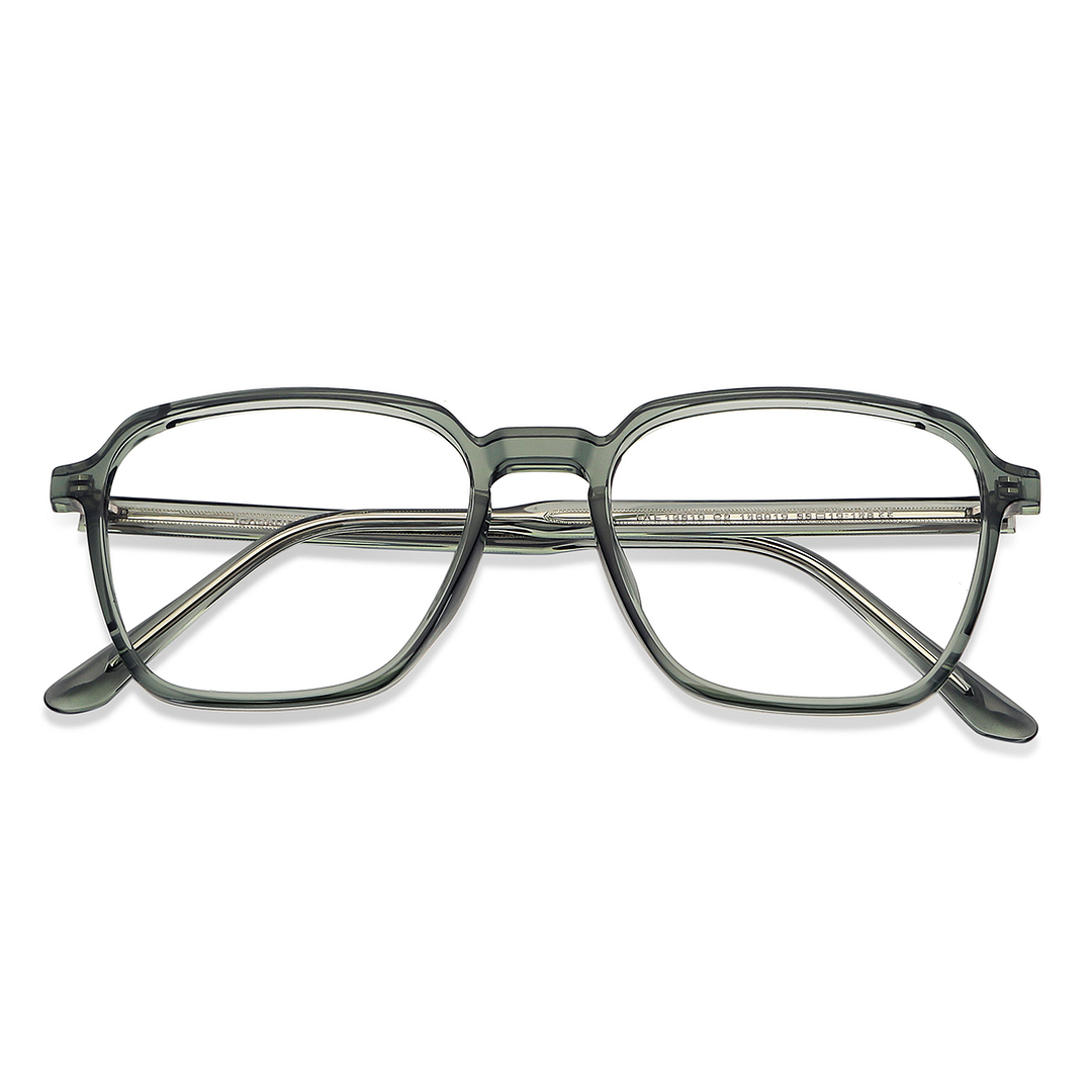 Lenskart Air Online Green Transparent Full Rim Hexagonal left side