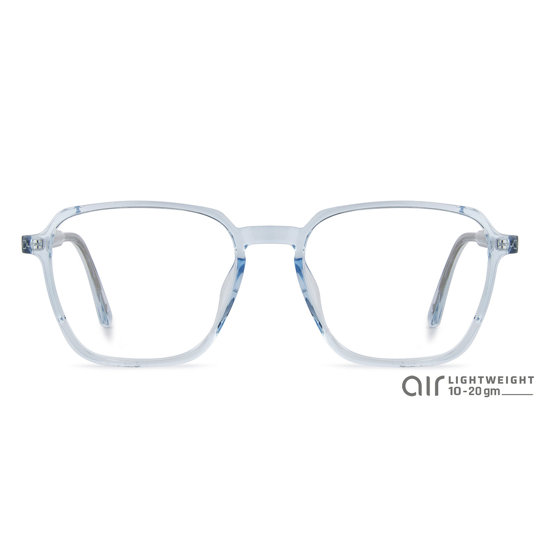 Lenskart Air LA Blue Transparent Full Rim Square right side