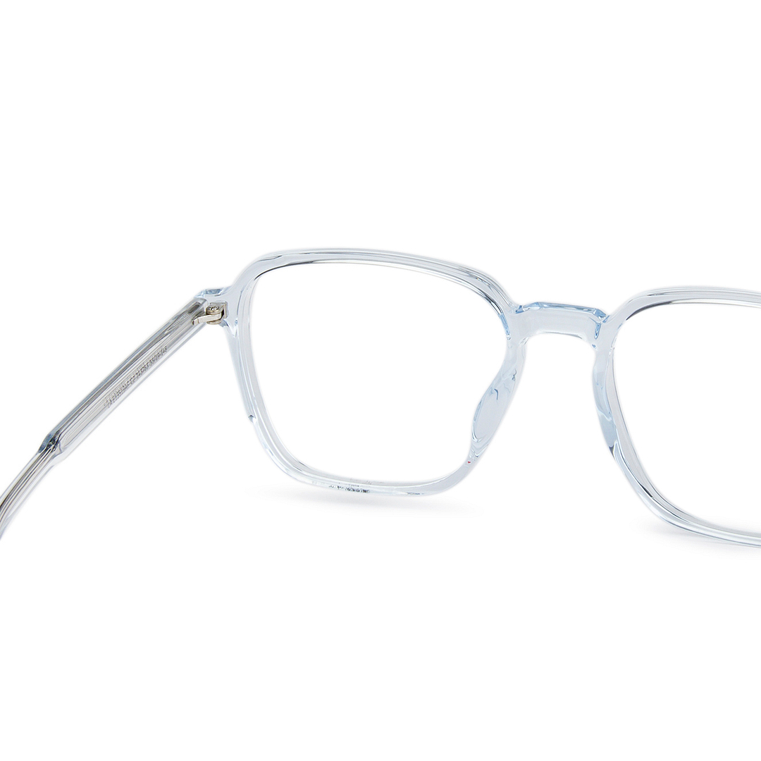 Lenskart Air LA Blue Transparent Full Rim Square left side