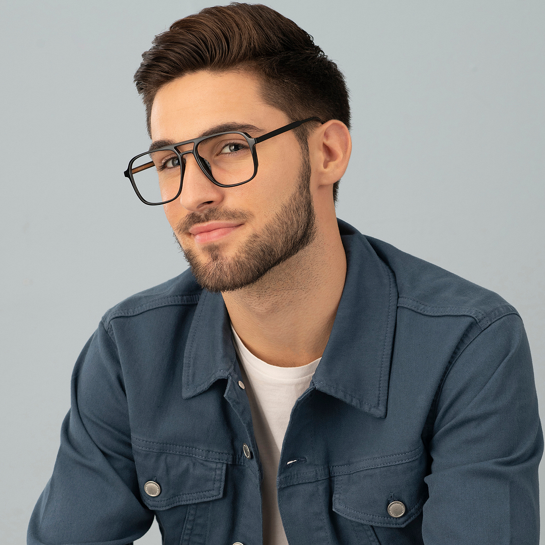 Lenskart Air Black Full Rim Square right side