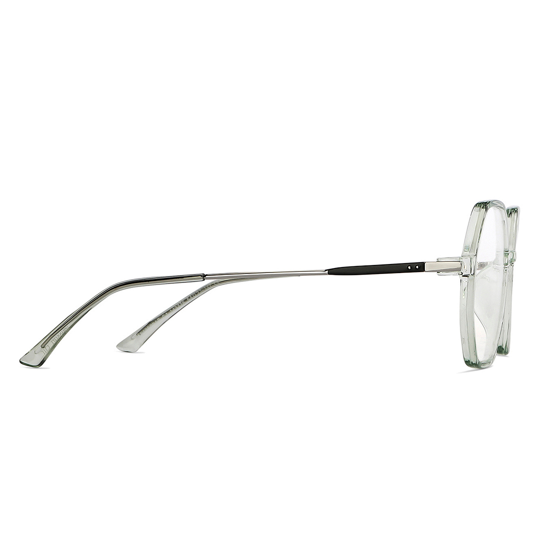 Lenskart Air Online Green Transparent Full Rim Geometric left side