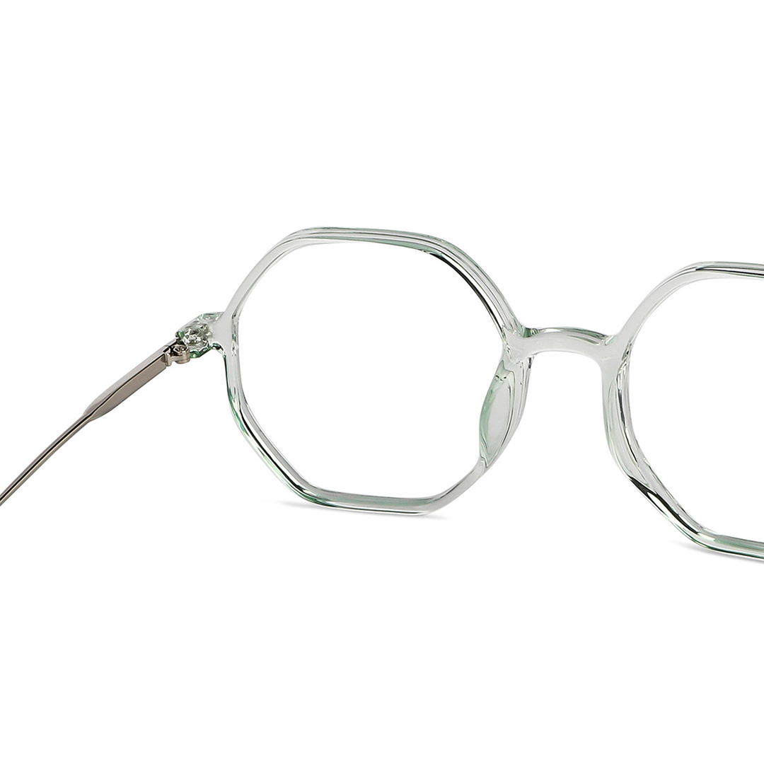 Lenskart Air Online Green Transparent Full Rim Geometric right side