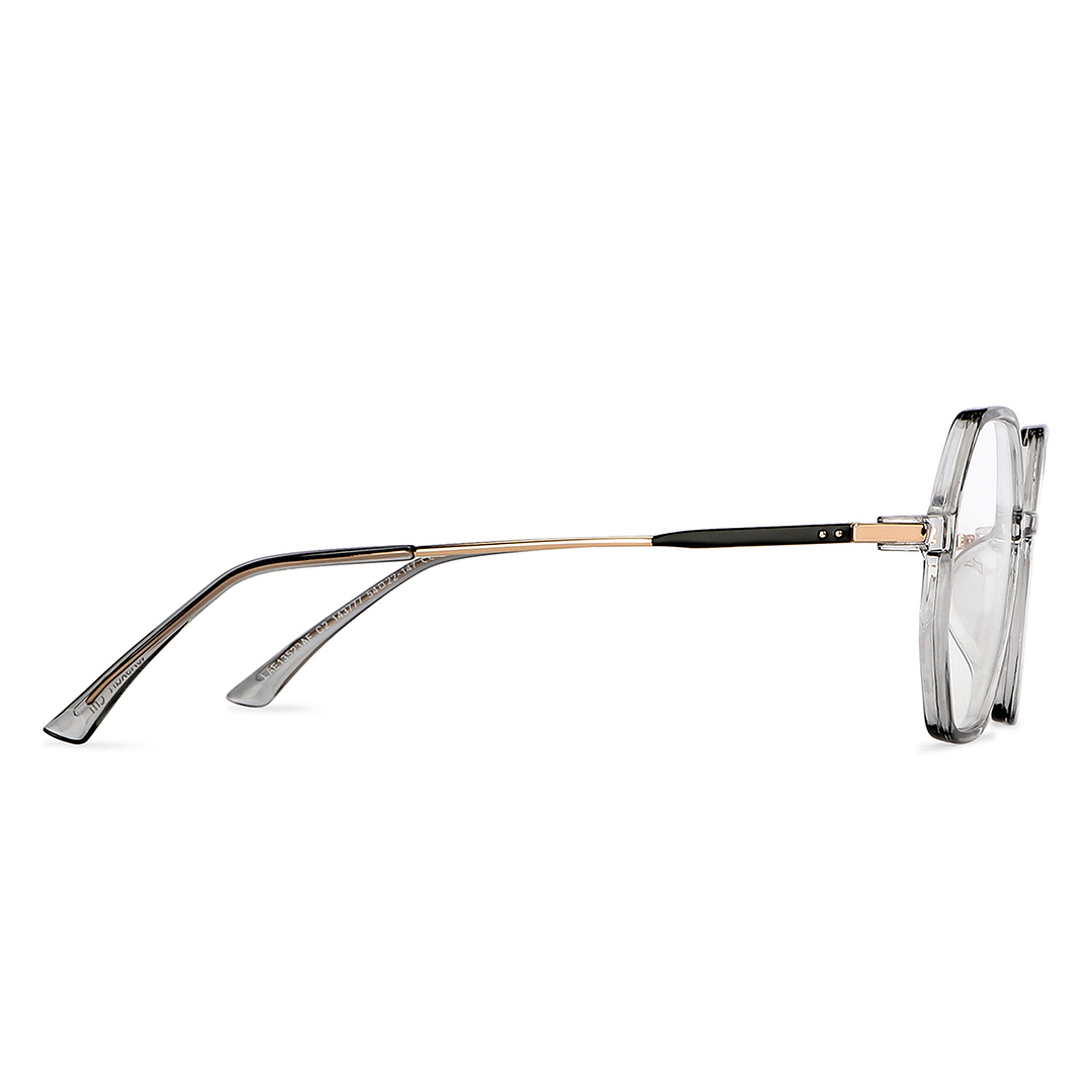 Lenskart Air Online Gray Transparent Full Rim Geometric left side