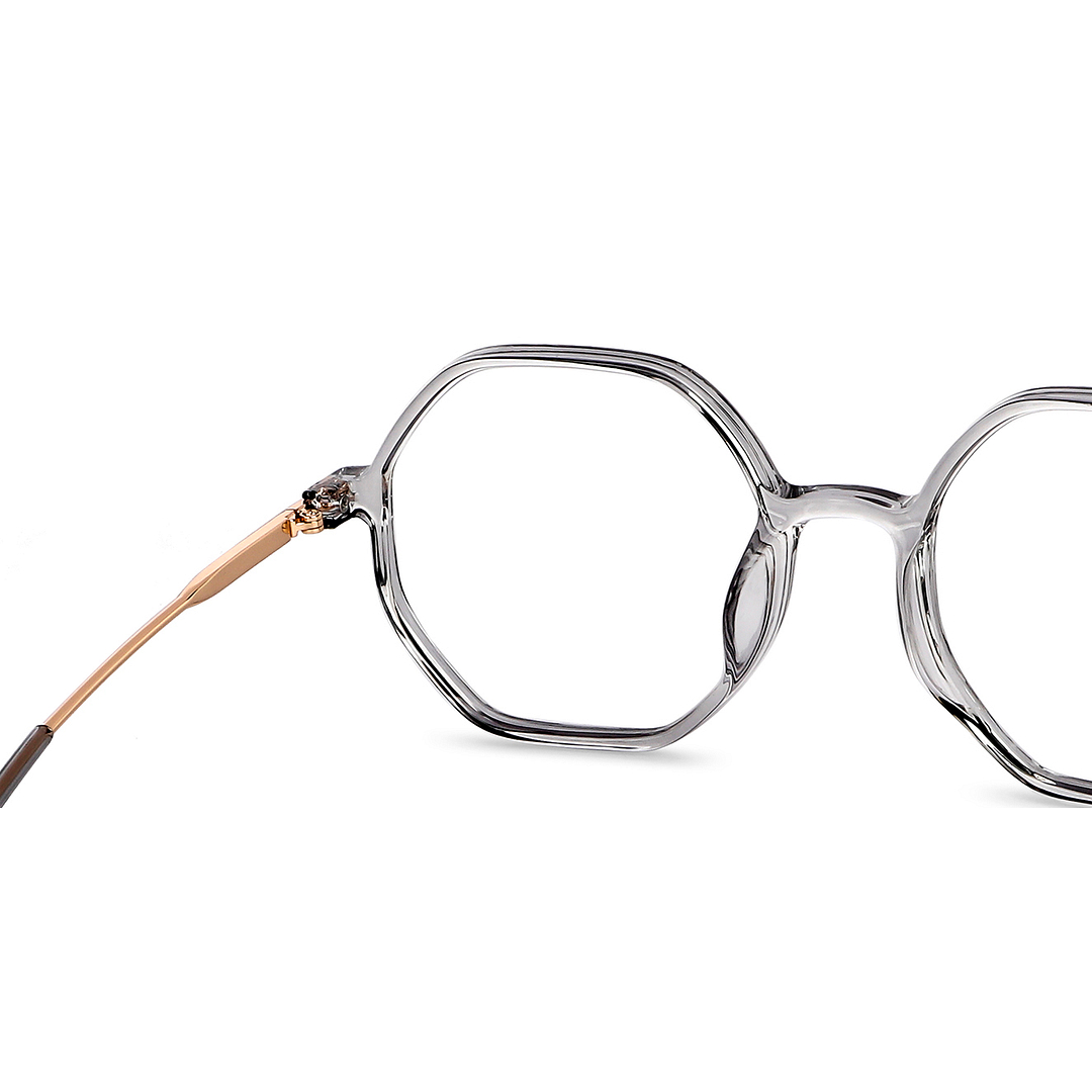 Lenskart Air Online Gray Transparent Full Rim Geometric right side