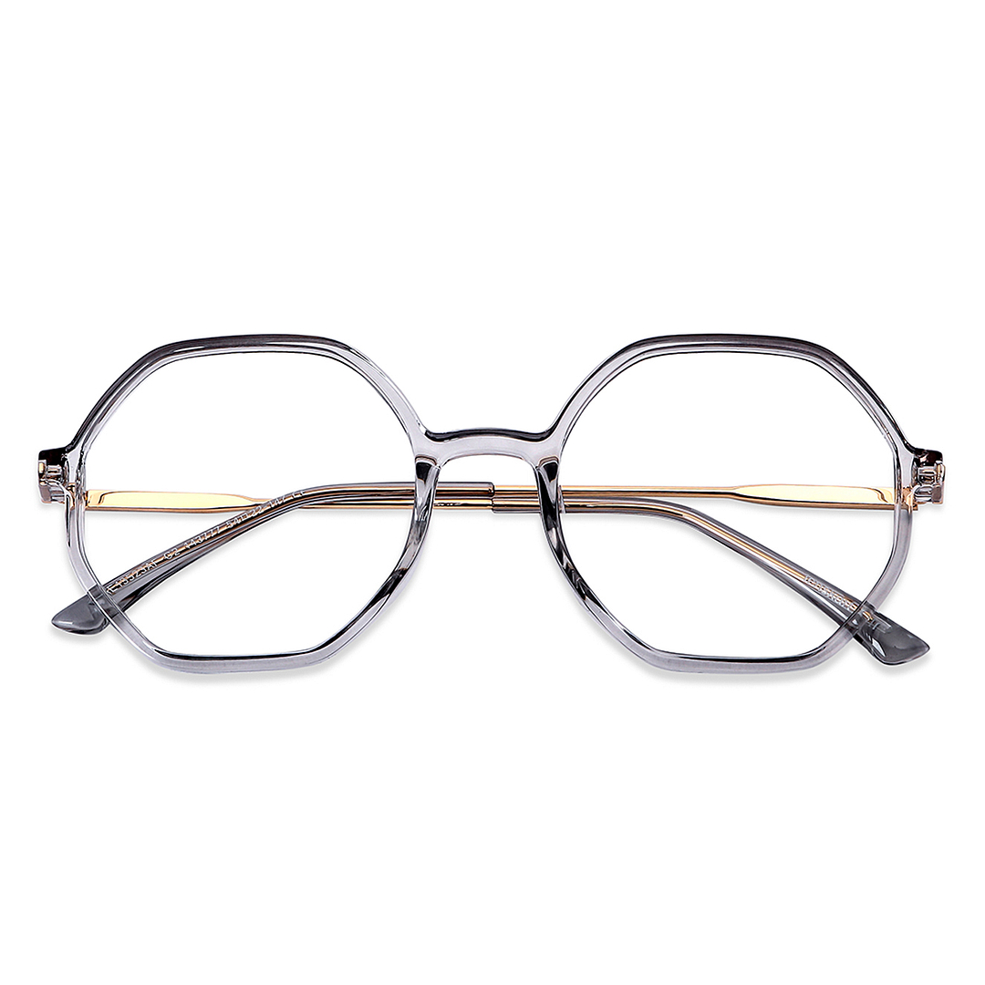 Lenskart Air Online Gray Transparent Full Rim Geometric left side