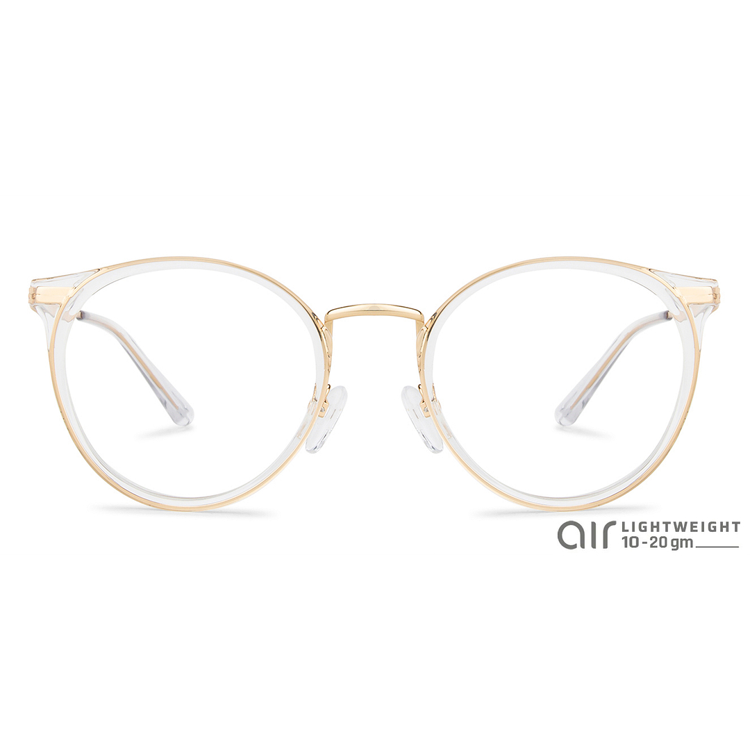 Lenskart Air Online Crystal Transparent Full Rim Round right side