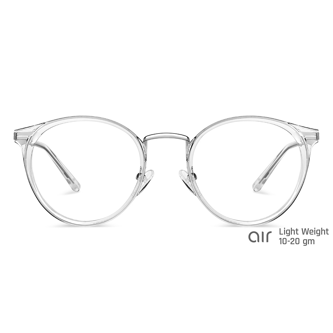 Lenskart Air Silver Full Rim Round right side
