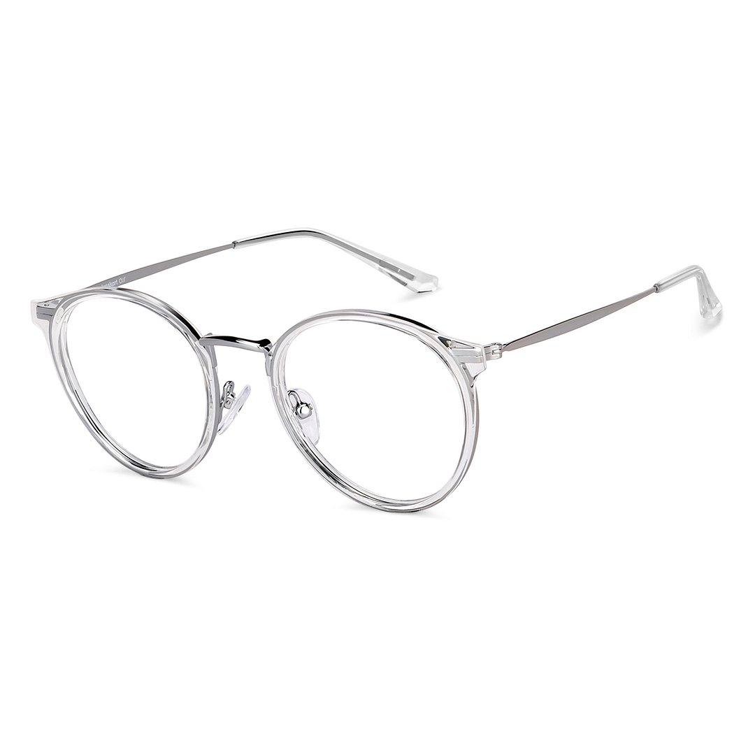 Lenskart Air Silver Full Rim Round right side