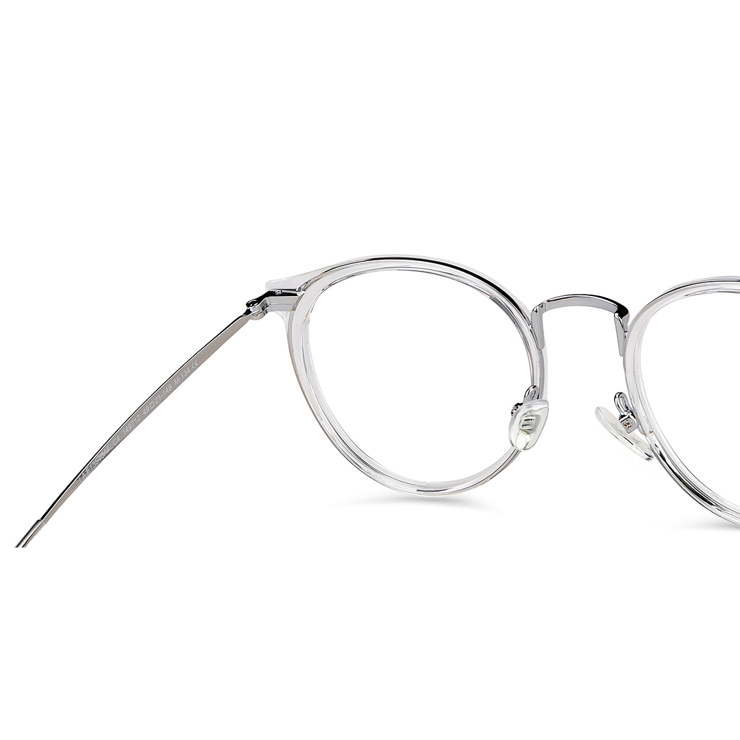 Lenskart Air Silver Full Rim Round right side