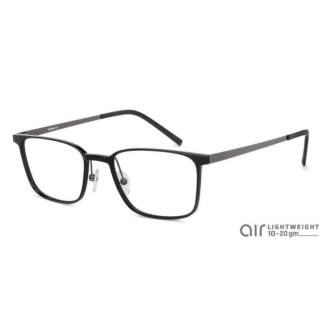 Lenskart Air Online Black Full Rim Rectangle left side