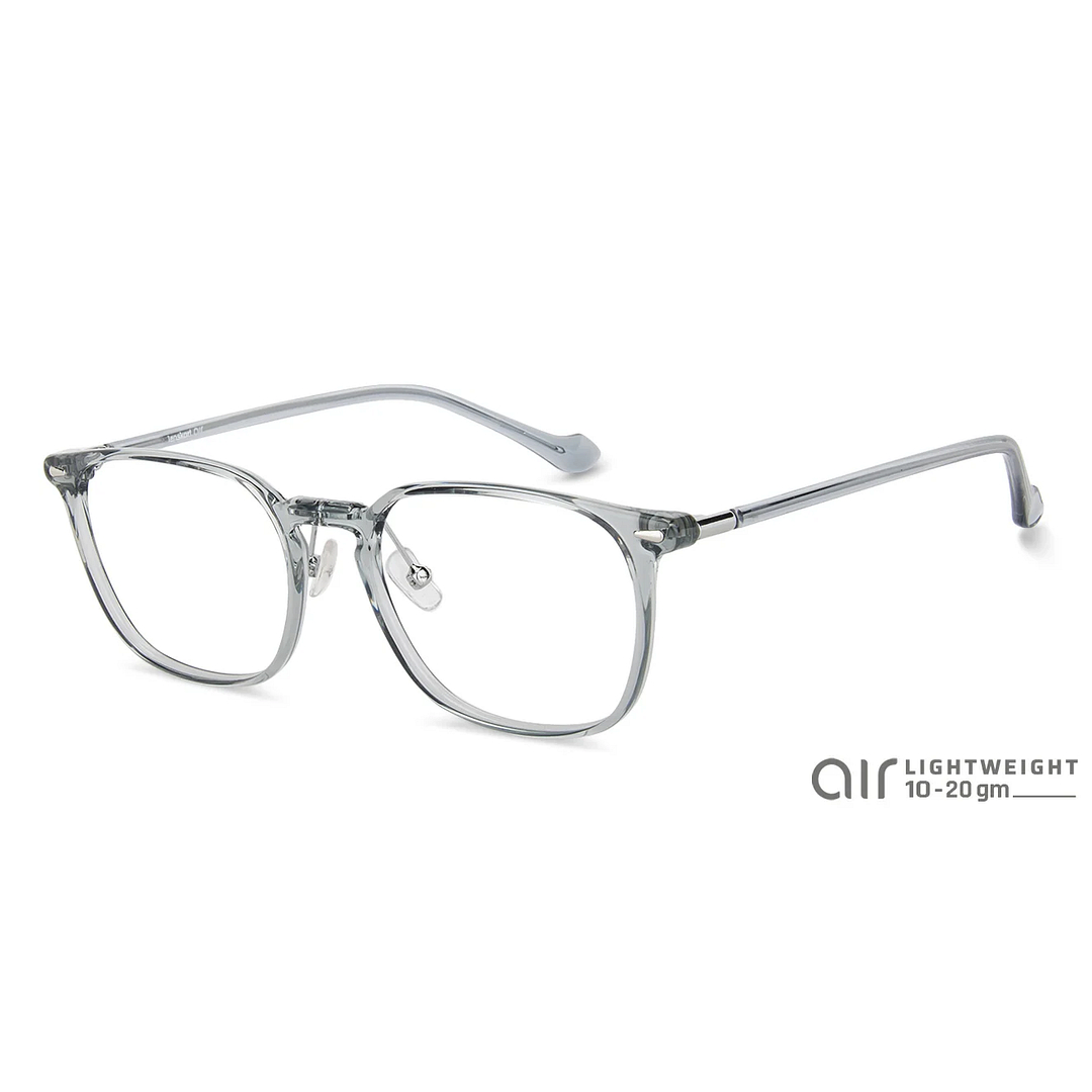 Lenskart Air Online Gray Transparent Full Rim Square left side