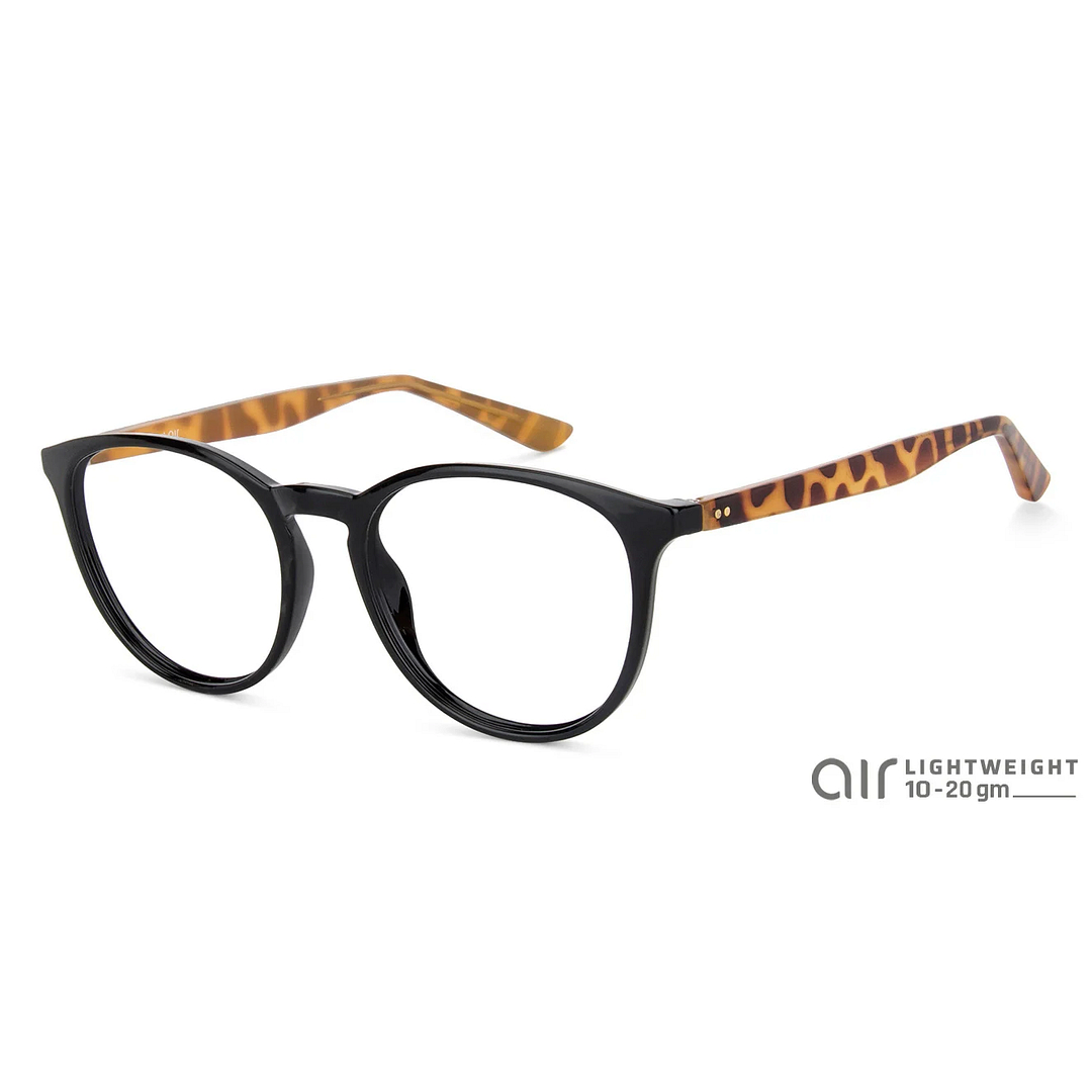 Lenskart Air Online Black Full Rim Round left side