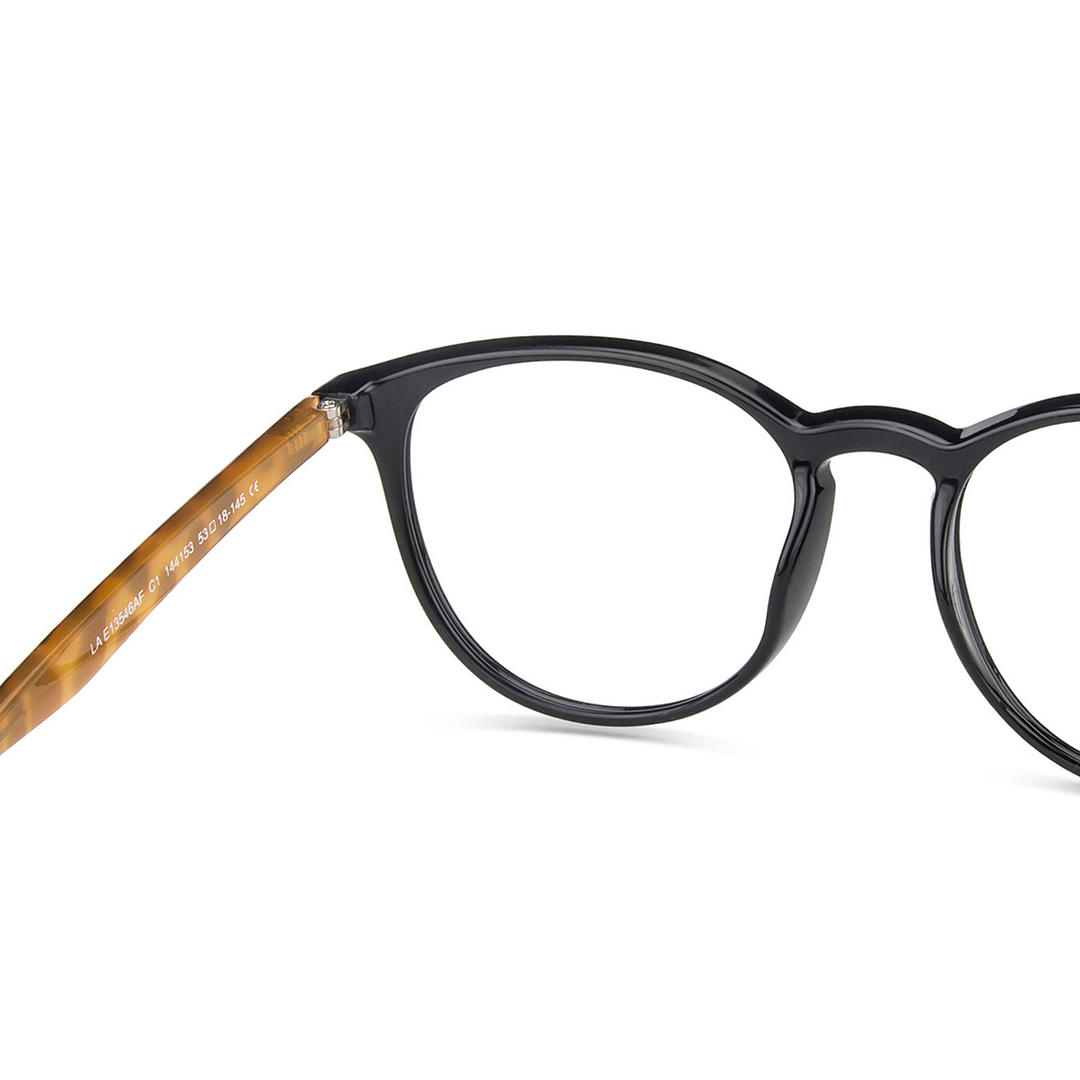 Lenskart Air Online Black Full Rim Round left side