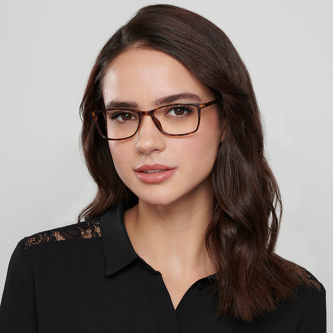 Lenskart Air Online Light Brown Full Rim Rectangle right side
