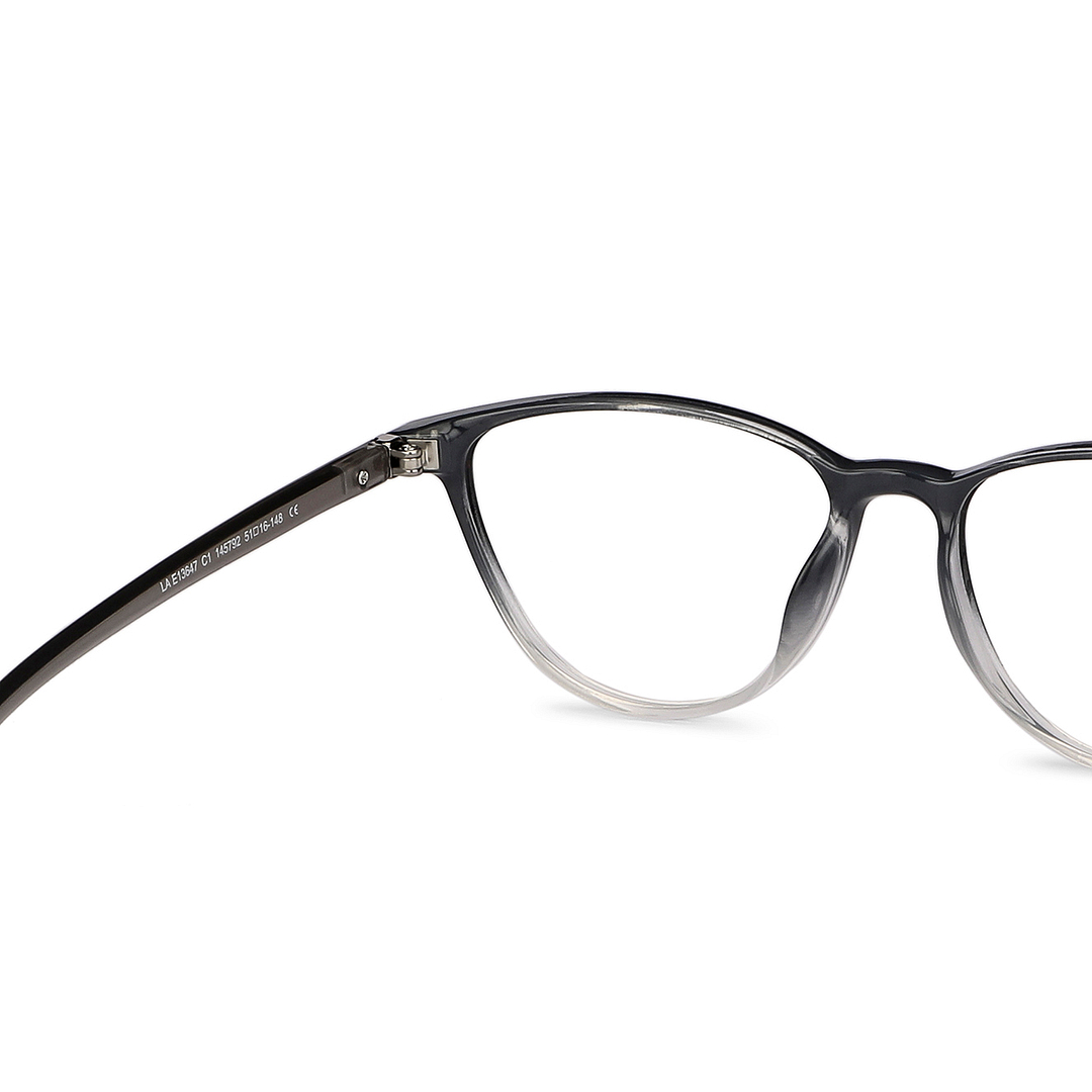 Lenskart Air Online Black Transparent Full Rim Cat Eye right side