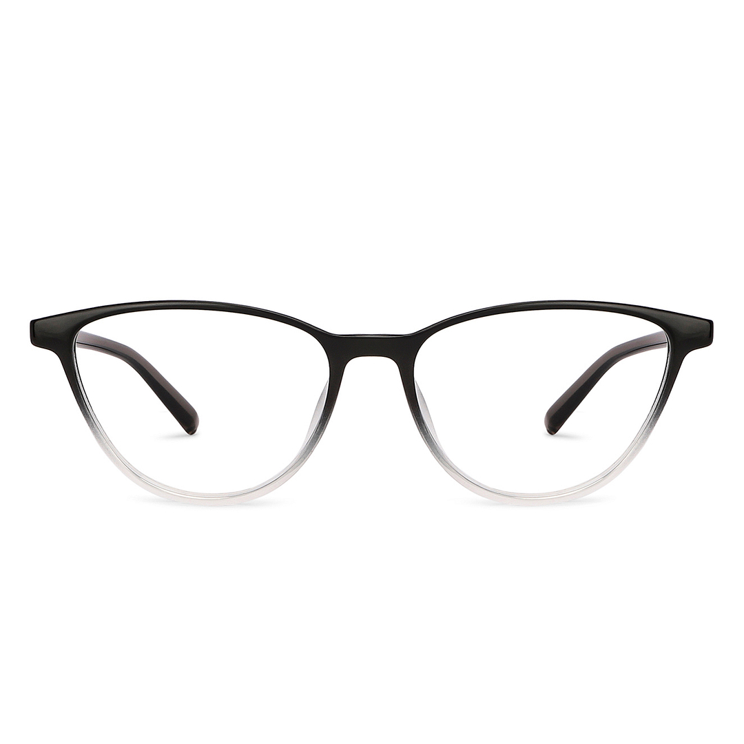 Lenskart Air Online Black Transparent Full Rim Cat Eye left side