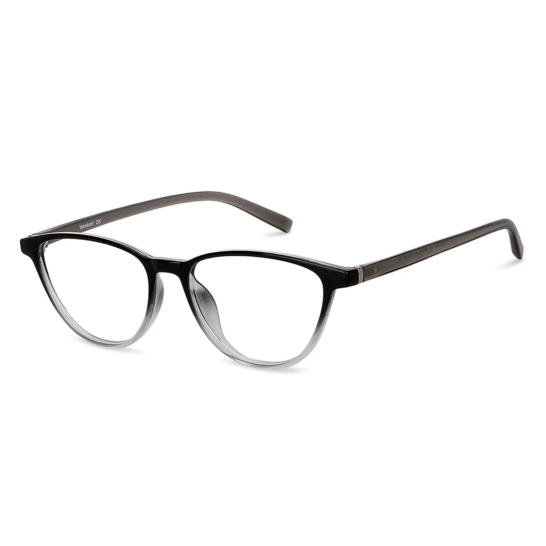 Lenskart Air Online Black Transparent Full Rim Cat Eye right side