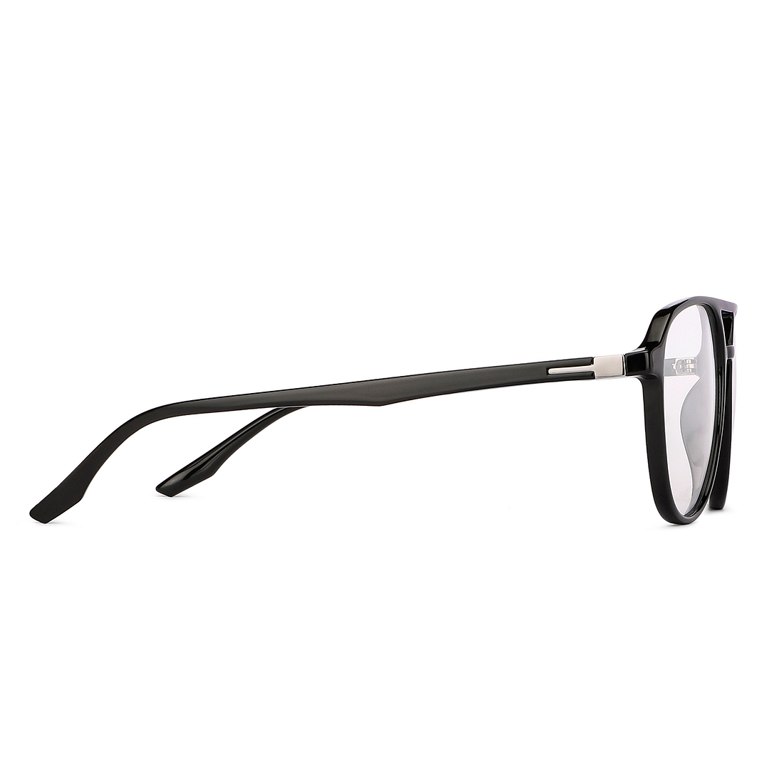 Lenskart Air Online Black Full Rim Aviator left side