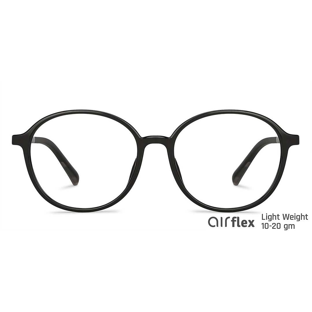 Lenskart Air Online Black Full Rim Round left side