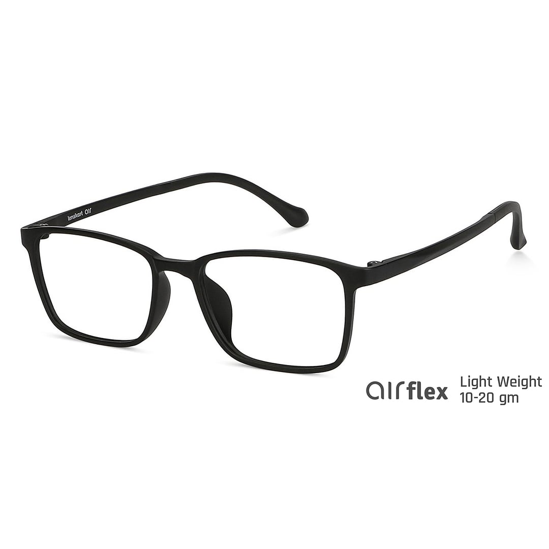 Lenskart Air Black Full Rim Rectangle left side