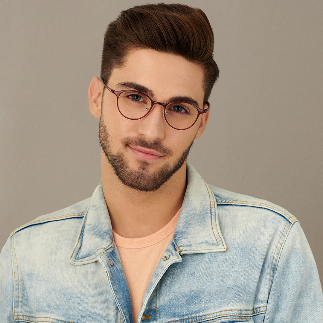 Lenskart Air Online Red Full Rim Round right side