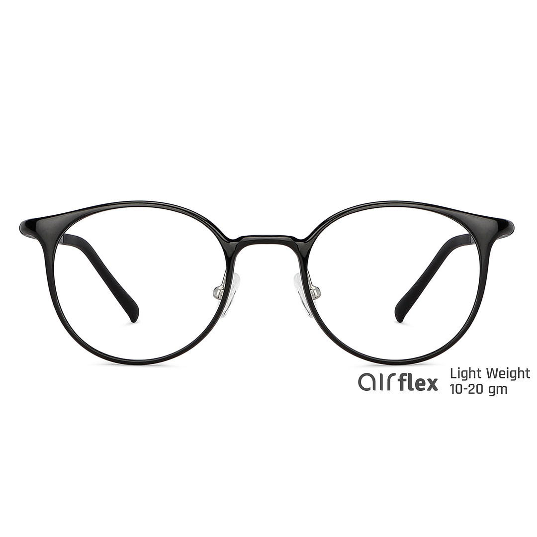 Lenskart Air Online Black Full Rim Round left side