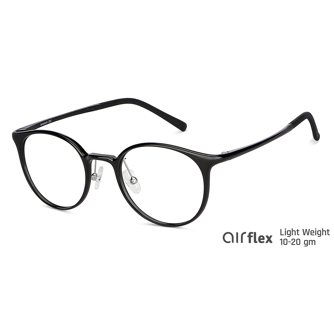 Lenskart Air Online Black Full Rim Round right side
