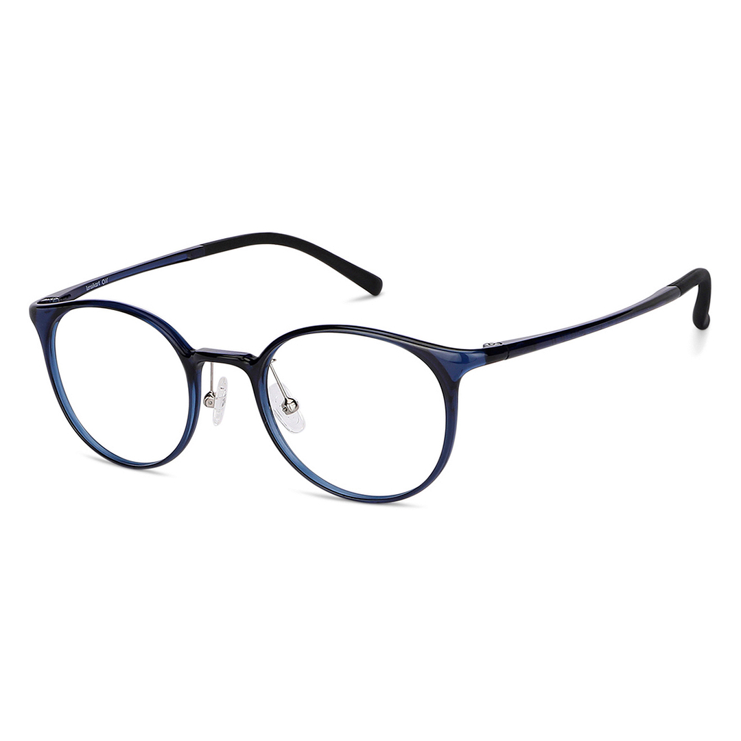 Lenskart Air Online Sky Blue Full Rim Round right side