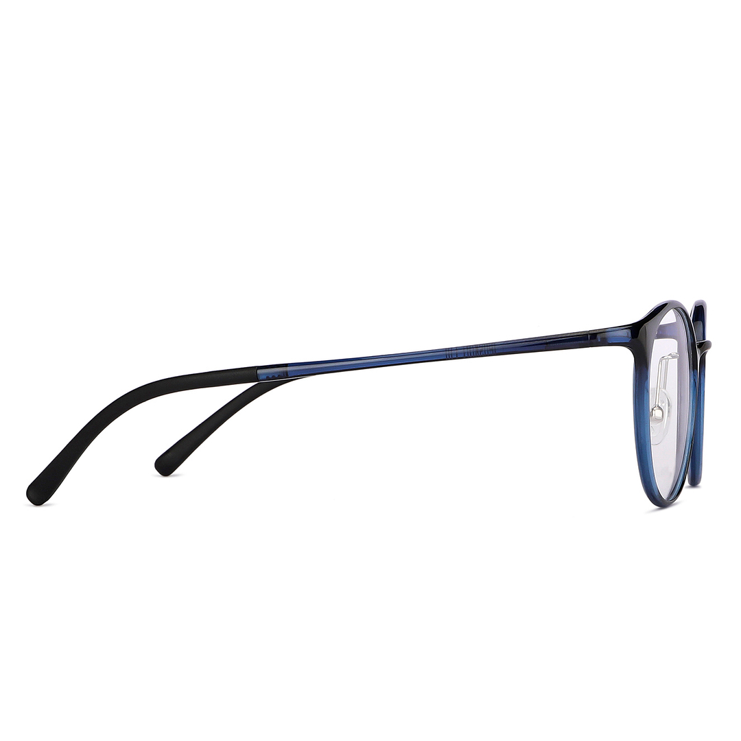 Lenskart Air Online Sky Blue Full Rim Round left side