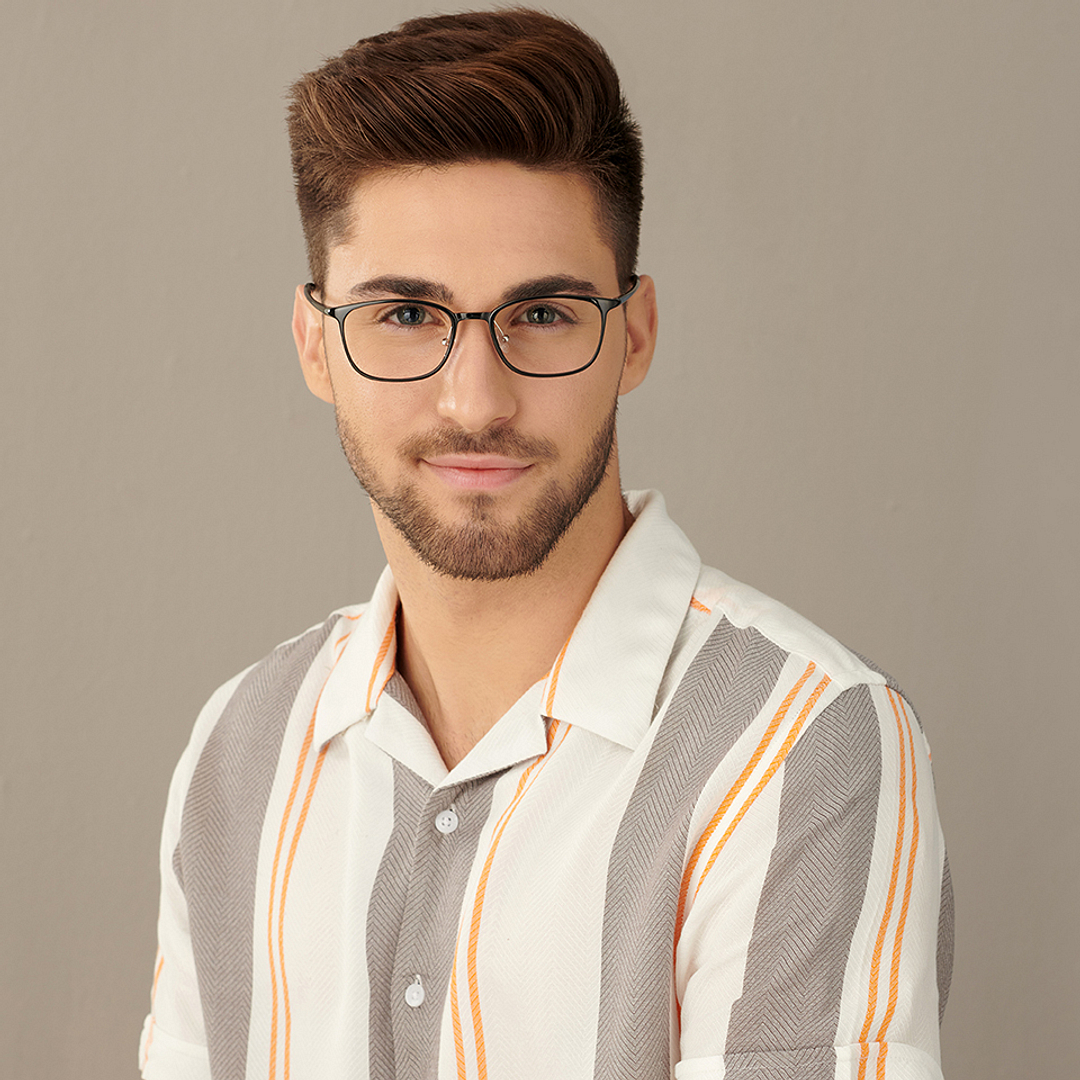 Lenskart Air Online Black Full Rim Rectangle right side