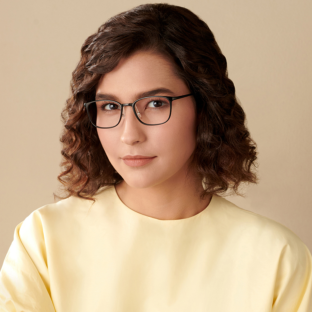 Lenskart Air Online Black Full Rim Rectangle left side