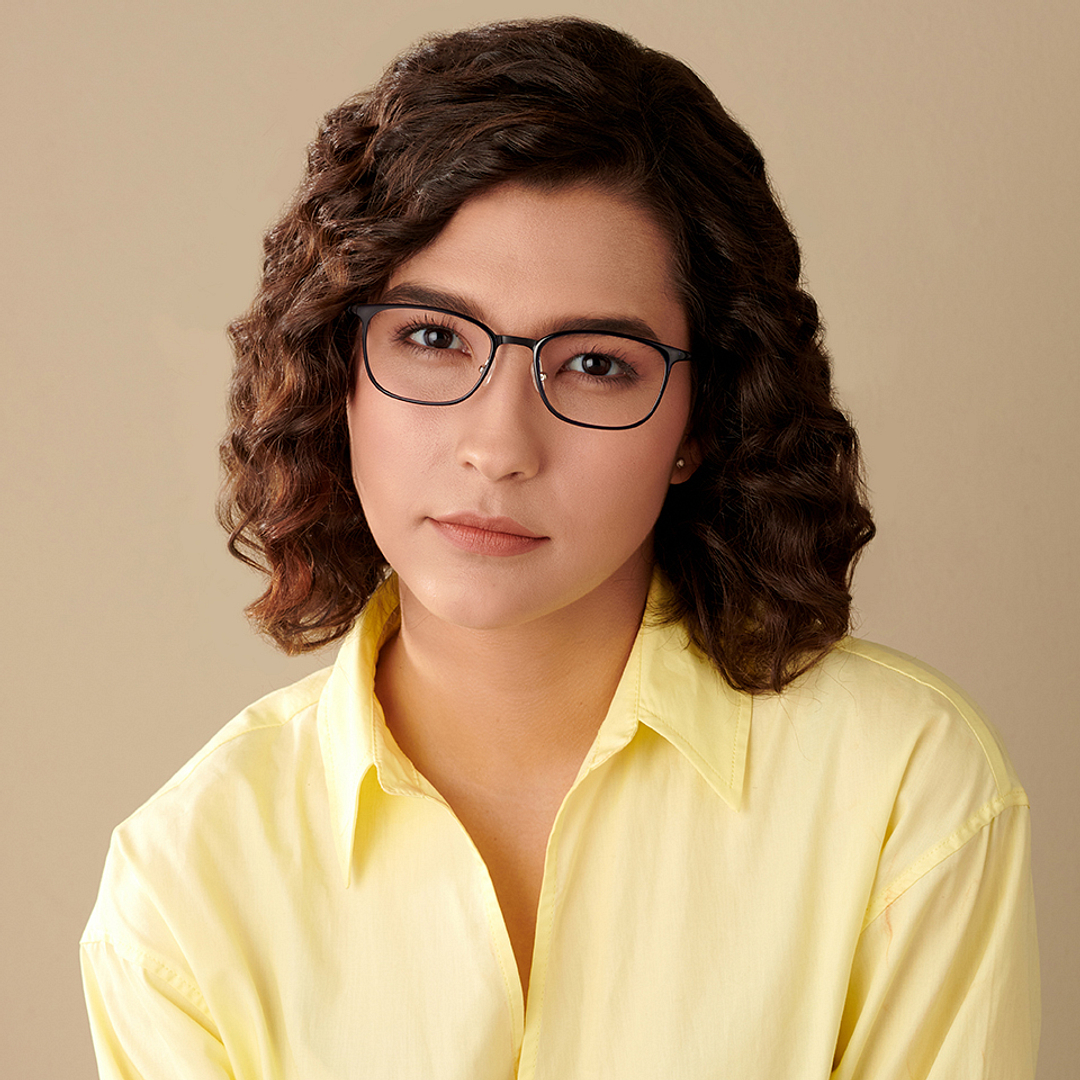 Lenskart Air Online Sky Blue Full Rim Rectangle right side