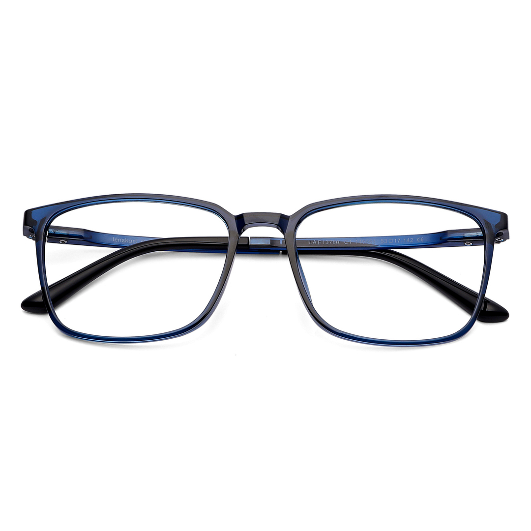 Lenskart Air Online Sky Blue Full Rim Square left side