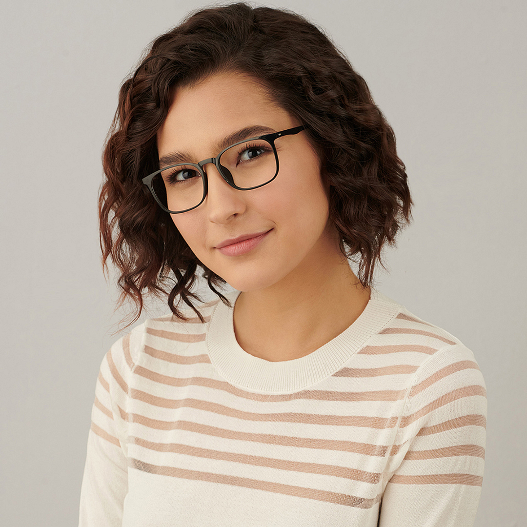 Lenskart Air Online Black Full Rim Square left side