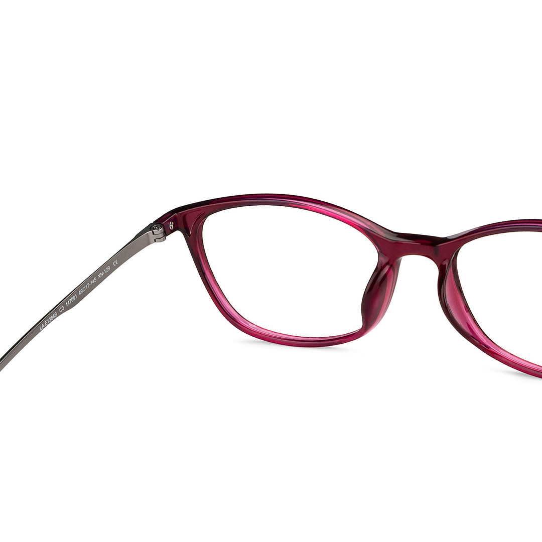 Lenskart Air Online Purple Full Rim Cat Eye right side