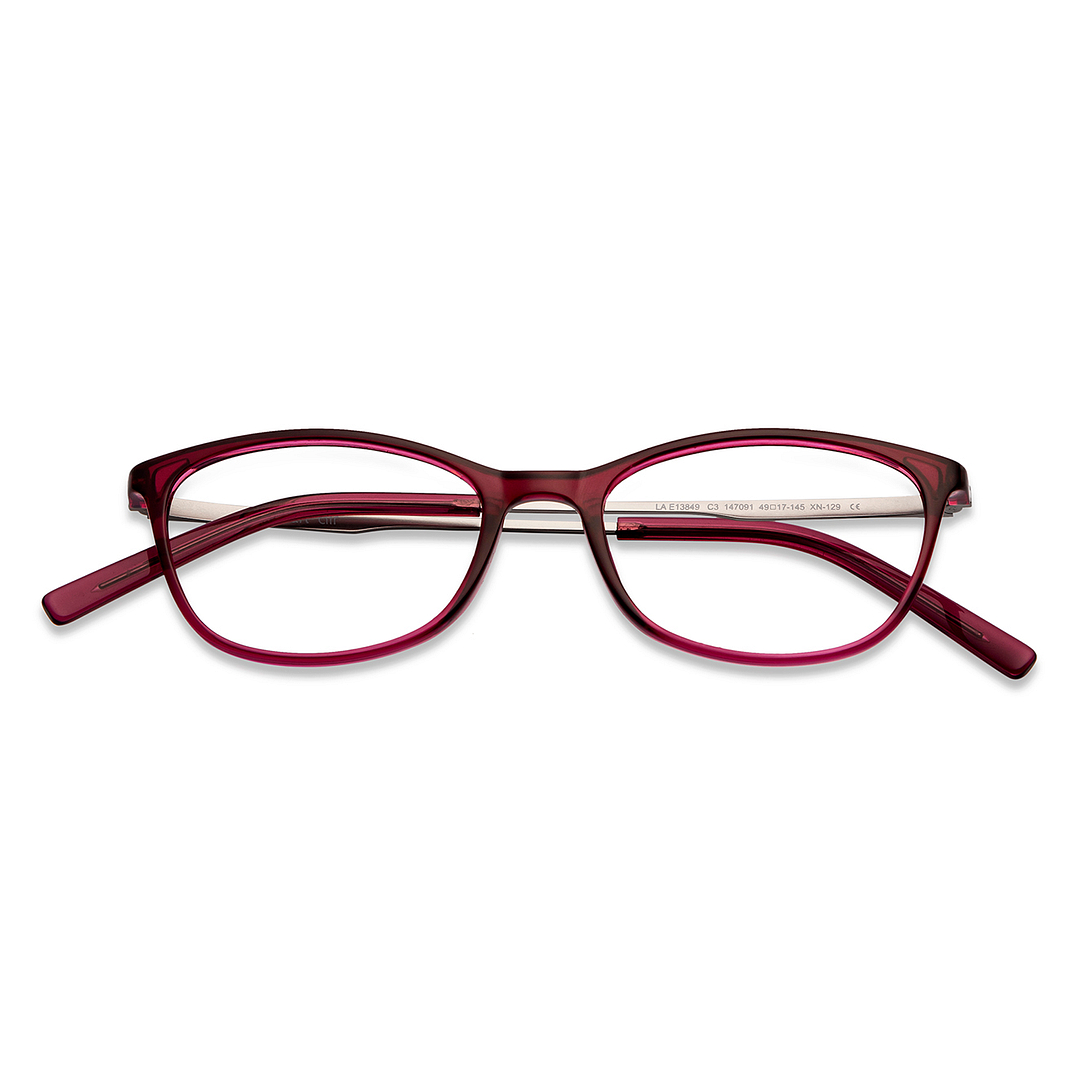 Lenskart Air Online Purple Full Rim Cat Eye left side