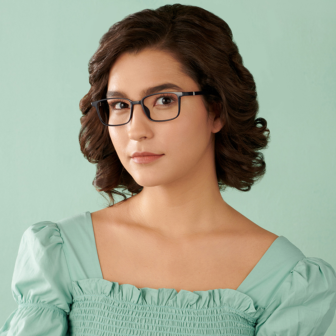 Lenskart Air Online Sky Blue Full Rim Rectangle right side