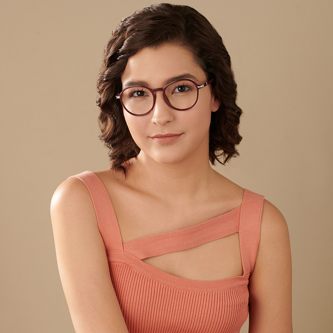 Lenskart Air Online Red Full Rim Round right side