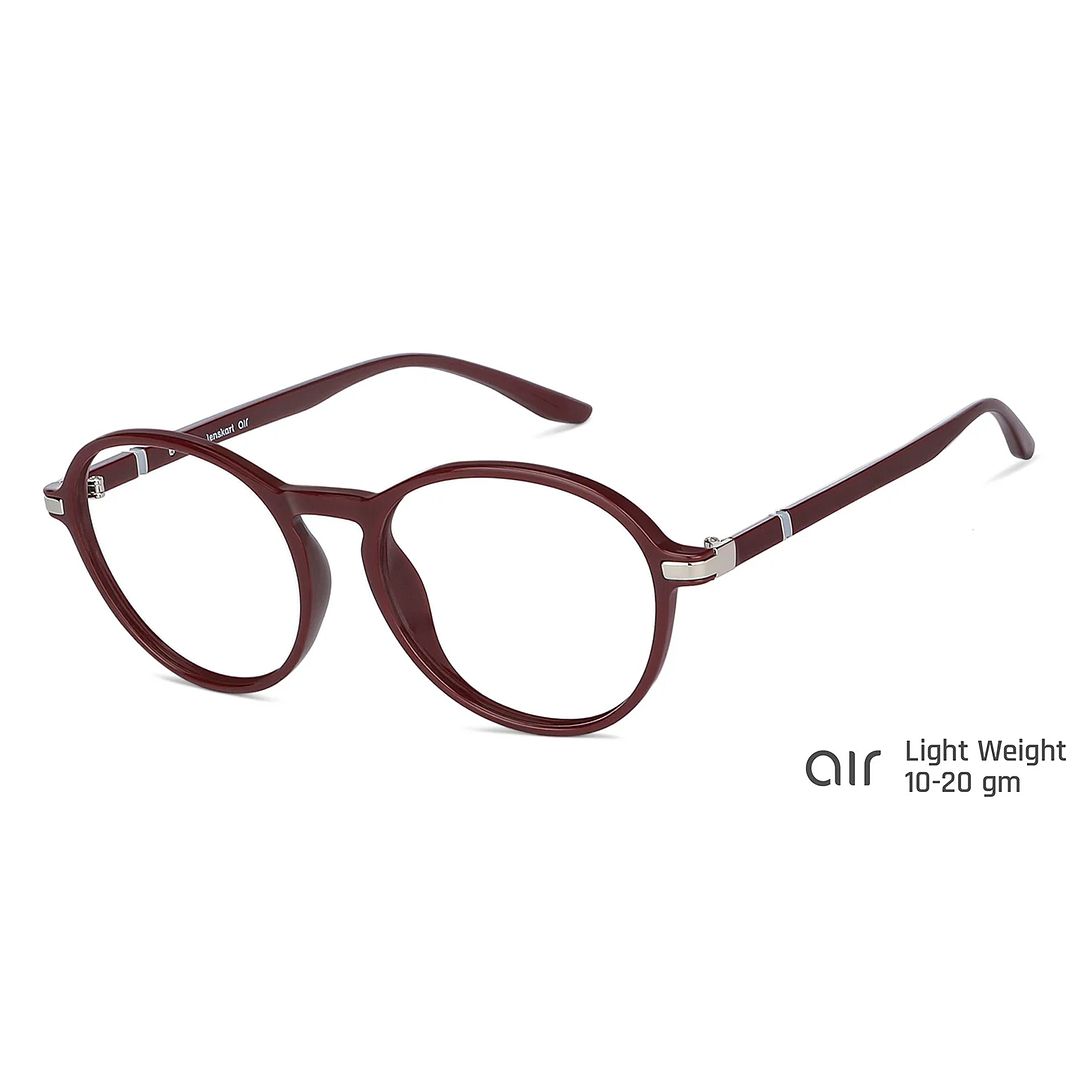 Lenskart Air Online Red Full Rim Round left side