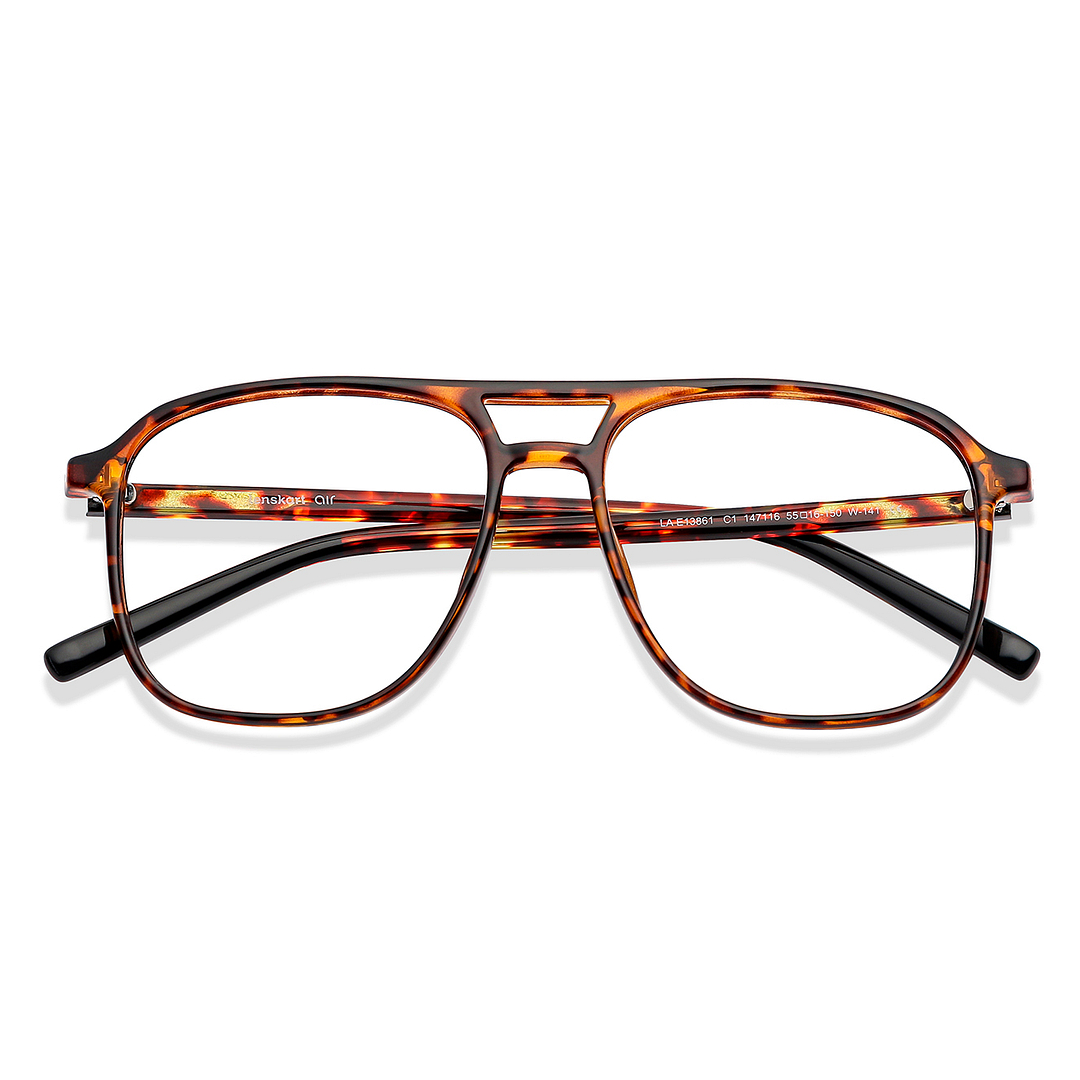 Lenskart Air Online Light Brown Full Rim Square left side